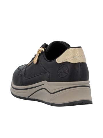 rieker Halbschuhe in schwarz/ginger-gold