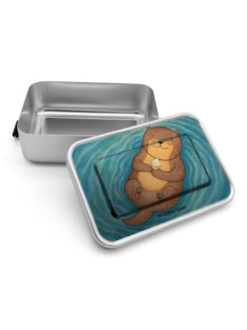 Mr. & Mrs. Panda Lunchbox Otter Muschel Design ohne Spruch in Weiß