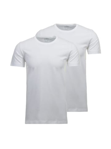 Ragman T-Shirt 2er Pack in Weiß