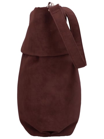 Zwei Handtasche Mademoiselle M12 in Nubuk-Bordeaux