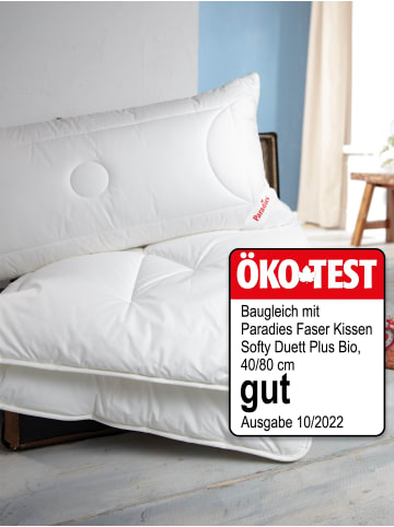 Paradies Kopfkissen "Softy Top Duett Plus Bio" in Weiß