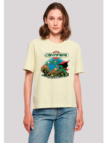 F4NT4STIC Tee Centipede Atari Retro Gaming in softyellow