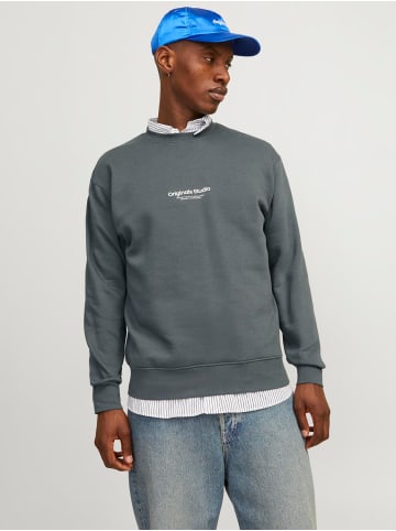 Jack & Jones Weiches Sweatshirt mit 3D Print Relaxed Fit JORVESTERBRO in Anthrazit
