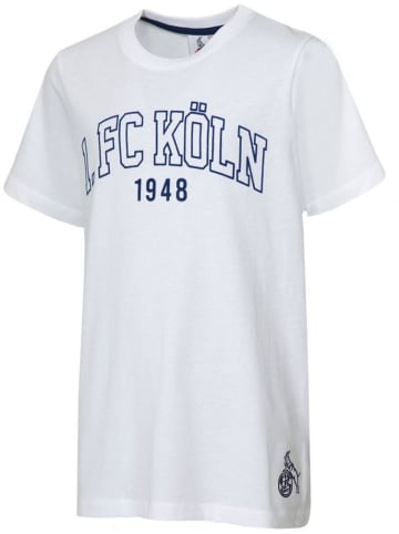 Fußballverein 1. FC Köln Shirt "T-Shirt Universitätsstraße" in Weiß