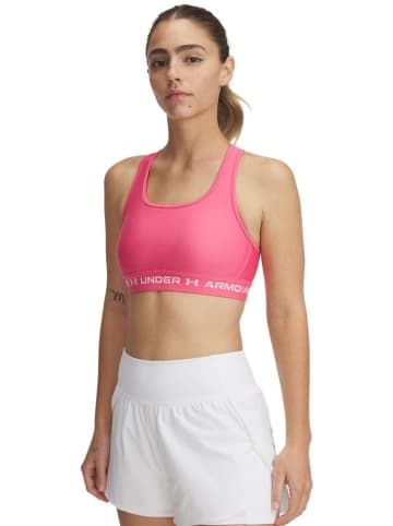 Under Armour Sport-BH "Crossback Mid Bra" in Pink