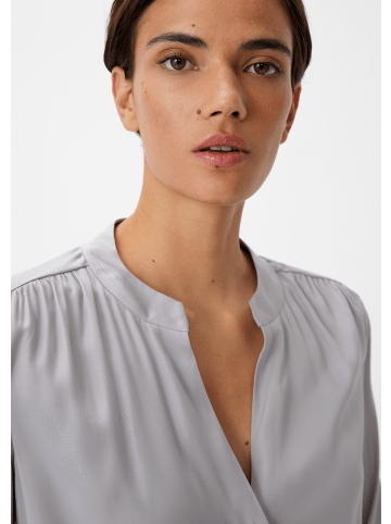 comma Bluse langarm in Grau