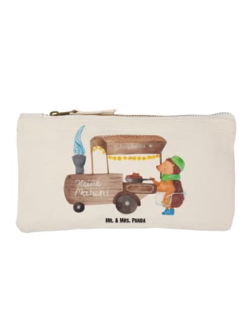 Mr. & Mrs. Panda Kulturbeutel Igel Maronen ohne Spruch in Weiß