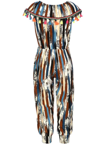 Kmisso Jumpsuit in Braun-Blau - Bunt