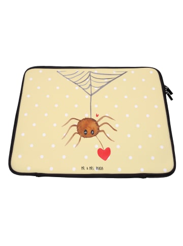 Mr. & Mrs. Panda Laptoptasche Spinne Agathe Liebe ohne Spruch in Gelb Pastell