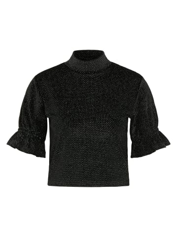 myMo at night Damen Samtshirt in Schwarz