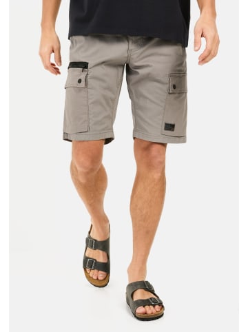 Camel Active Cargo-Shorts mit Kordelzug und Stretch in Grau
