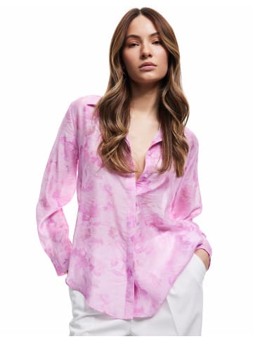 KOTON SHIRTS LS in Rosa Gemustert
