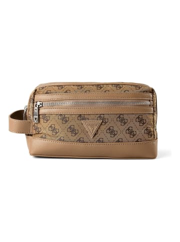 Guess Berlin Kulturbeutel 25 cm in beige-brown