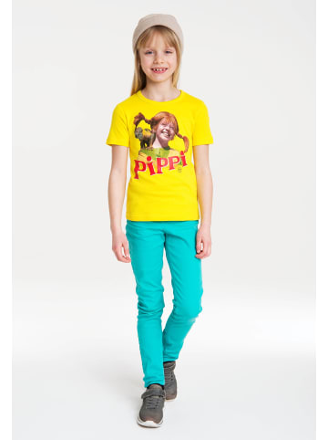Logoshirt T-Shirt Pippi Langstrumpf & Herr Nilsson in gelb