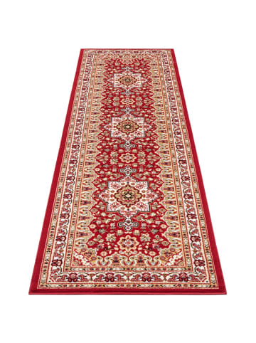 Nouristan Orientalischer Kurzflor Teppich Parun Täbriz Rot