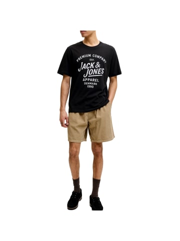 Jack and Jones T-Shirt Bluzane Short Sleeve Tee in Schwarz