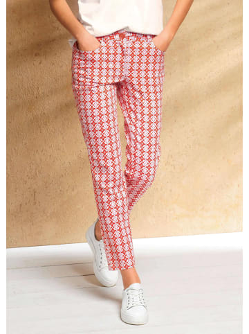 Alba Moda Hose in modischen Dessin in orange