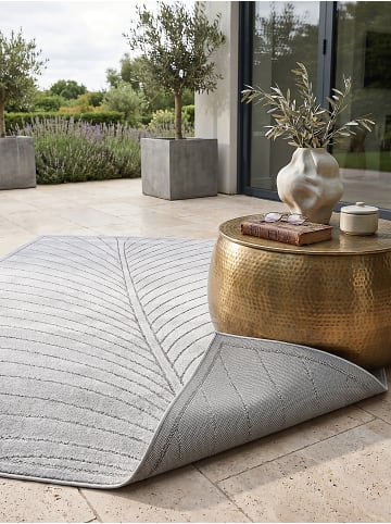 KADIMA DESIGN Outdoorteppich ENGADIN modern Schlafzimmer Esszimmer Diele in Silbergrau