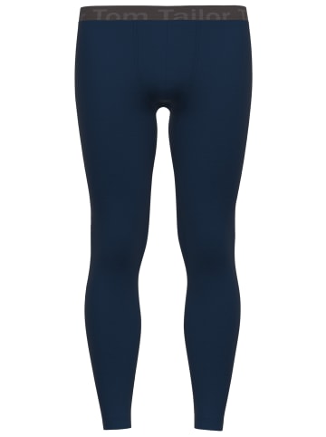 Tom Tailor Lange Unterhose Rhodos in blau-dunkel-uni