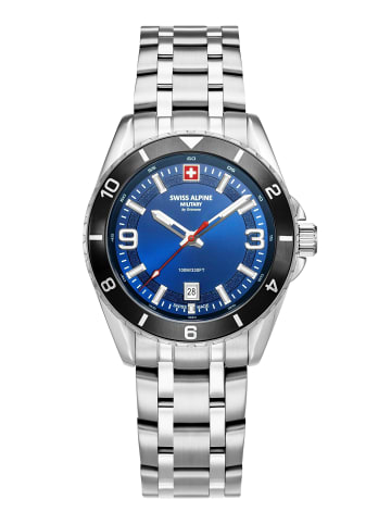 Swiss Alpine Military by Grovana Analoguhr für Herren in blau