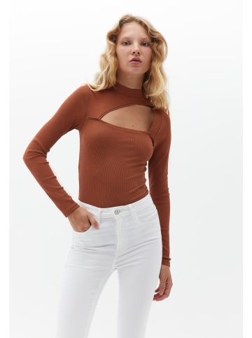 OXXO Langarmshirt MOCHA BISQUE
