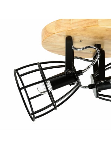 Licht-Erlebnisse Spot Strahler Ø 27 x (H)23 cm in Braun Schwarz