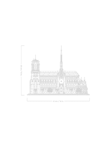 LEGO Architecture Notre-Dame de Paris in Mehrfarbig ab 18 Jahre