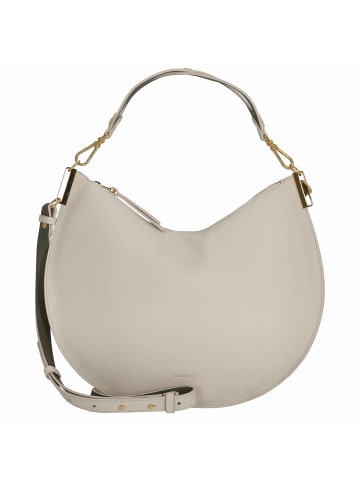 COCCINELLE sunup - Schultertasche 38 cm in lambskin white/laurel green