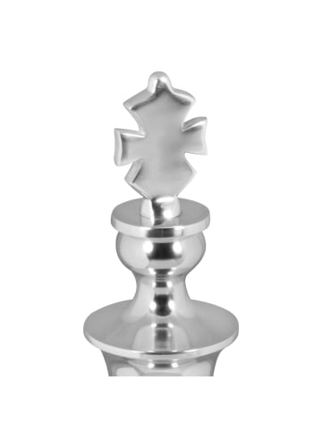 FineBuy Figur in Silber / Aluminium / 22x22x70