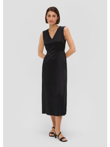 s.Oliver BLACK LABEL Kleid lang in Schwarz