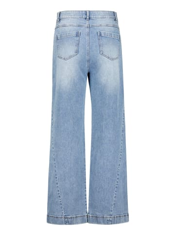 CARTOON Stretch-Jeans im Used-Look in Blau