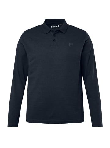Men Plus Poloshirt in navy blau