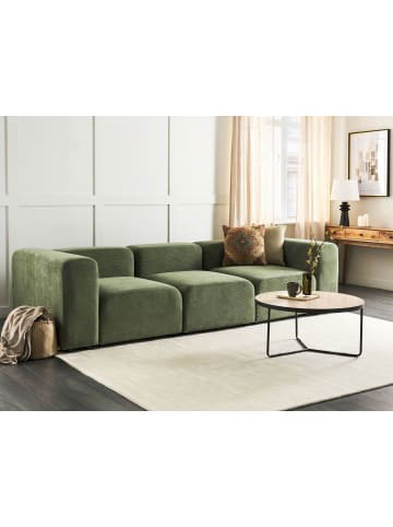 Beliani Modulsofa FALSTERBO in Grün - (W) 278 x (H) 70 x (L) 105 cm