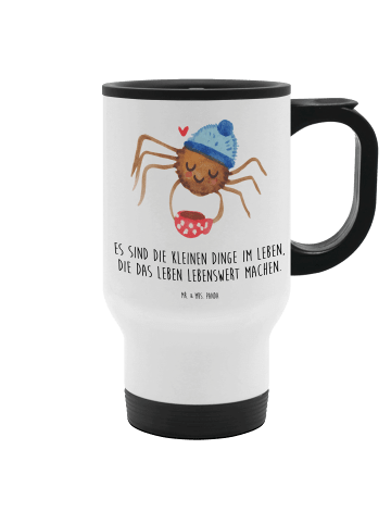 Mr. & Mrs. Panda thermosbecher Spinne Agathe Kaffee mit Spruch in Weiß