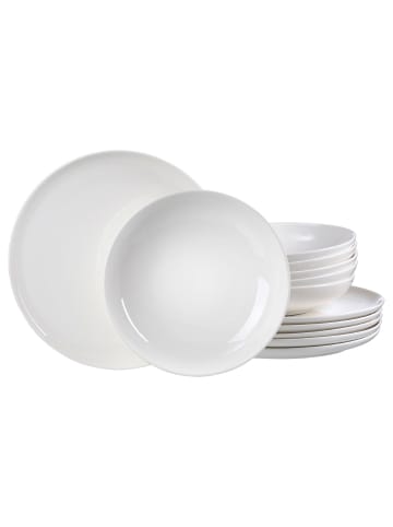 Ritzenhoff & Breker 12er Set Tafelservice Skagen weiß in weiß
