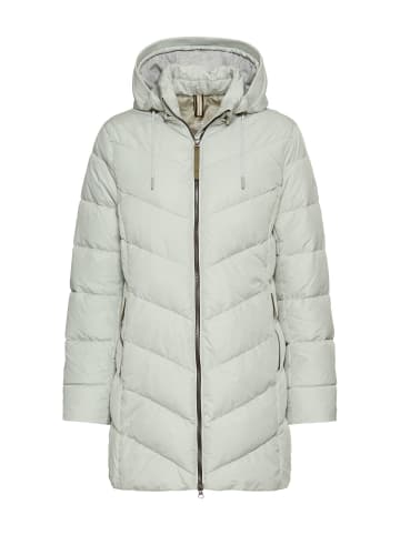 Camel Active Wattierte Jacke mit abnehmbarer Kapuze in Salbei