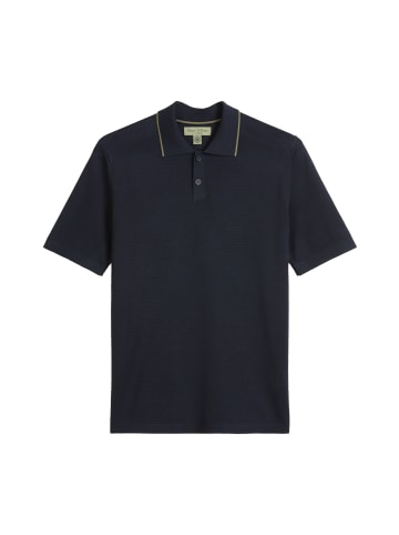 Marc O'Polo Strick-Poloshirt DFB Travel Collection in Deep Night Blue