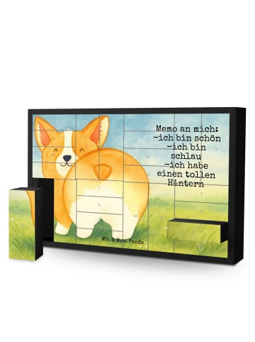 Mr. & Mrs. Panda Befüllbarer Adventskalender Corgi Po Design mit... in Weiß