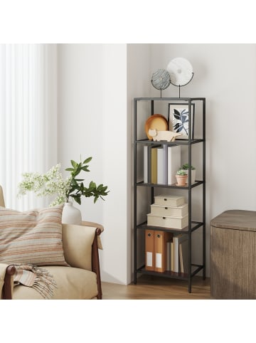VASAGLE Regal in Schwarz - (B)40 x (H)124.5 x (T)35 cm