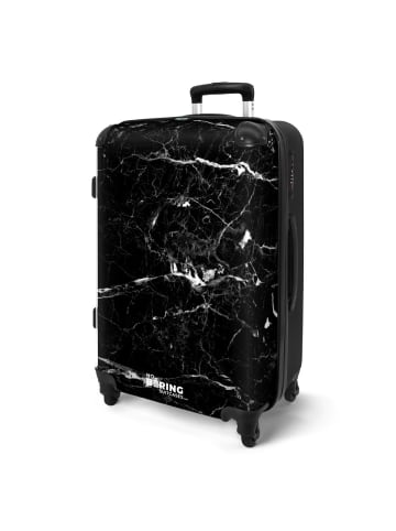 NoBoringSuitCases Suitcase, Koffer, Reisekoffer Marmor schwarz weiß