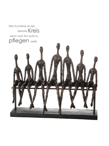 GILDE Skulptur "Community" in Bronze - H. 35 cm - B. 40 cm