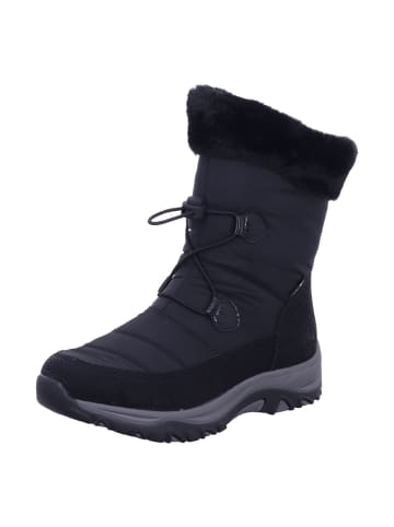 rieker Damen Winterschuhe warm HWK Damen Stiefel in Schwarz