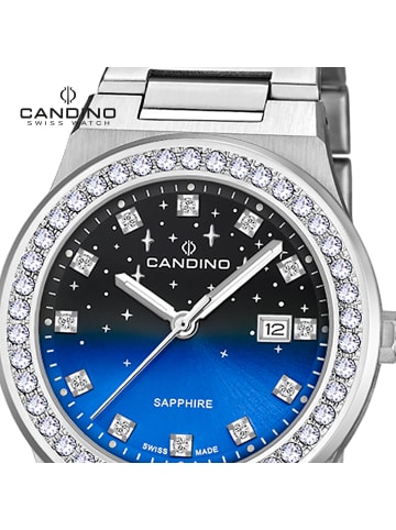 Candino Analog-Armbanduhr Candino Elegance silber mittel (ca. 34mm)