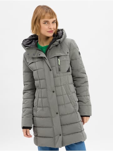 AMBER & JUNE Steppmantel in schilf