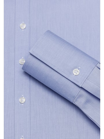 Vincenzo Boretti Bluse leicht tailliert in hellblau