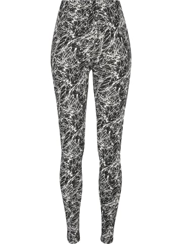Urban Classics Urban Classics Damen Ladies Soft AOP Leggings in blackpaint