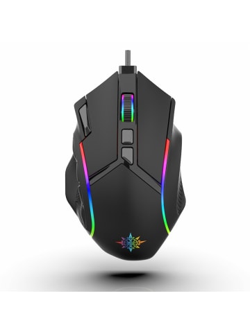 Inca Rgb12.800 DPI Makrotasten Gaming Maus 12 Programmierbar 1000Hz in Schwarz