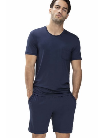 Mey Pyjama kurz für Herren in blau
