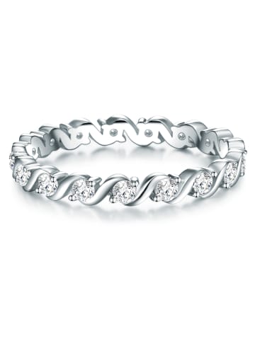 Trilani Ring aus Sterling Silber mit Zirkonia in silber