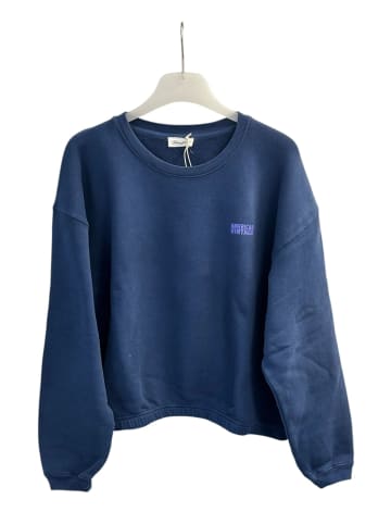 American Vintage Sweatshirt mit Rundhalsausschnitt in Marine Vintage